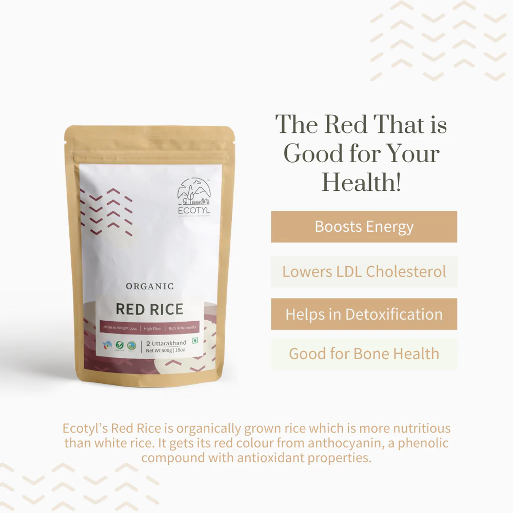 Ecotyl Organic Red Rice - 500 gm - Image 3