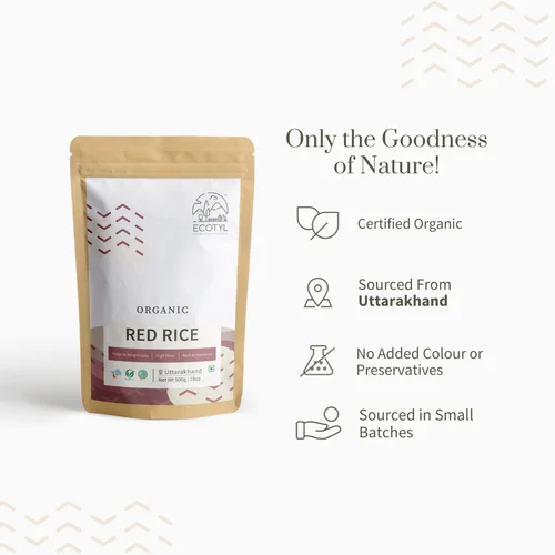 Ecotyl Organic Red Rice - 500 gm - Image 4