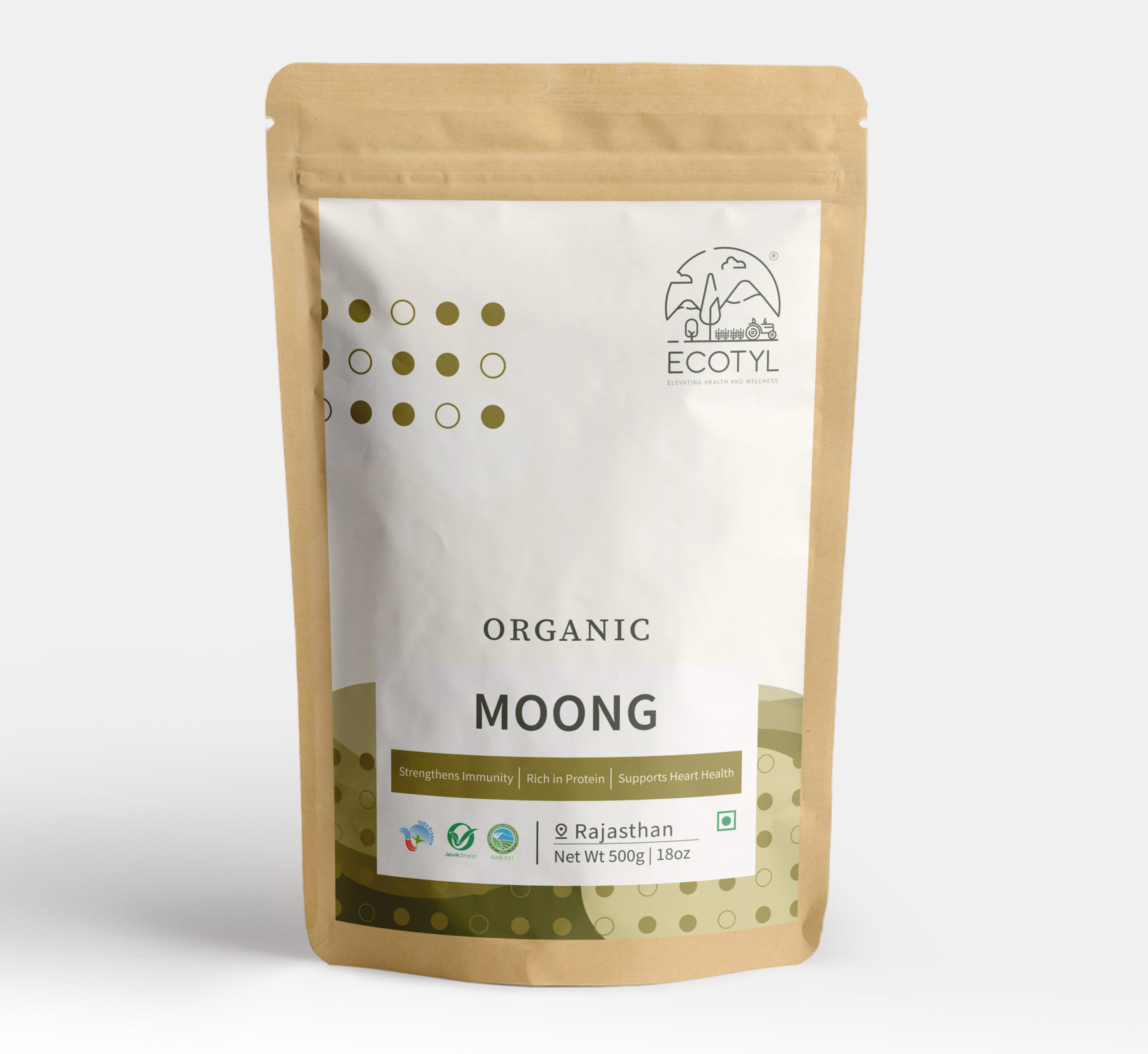 Ecotyl Organic Moong - 500 gm